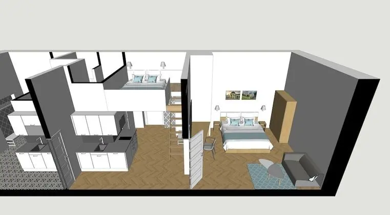 City Apart Daire, Sigara İçilmez, Avlu Manzaralı
