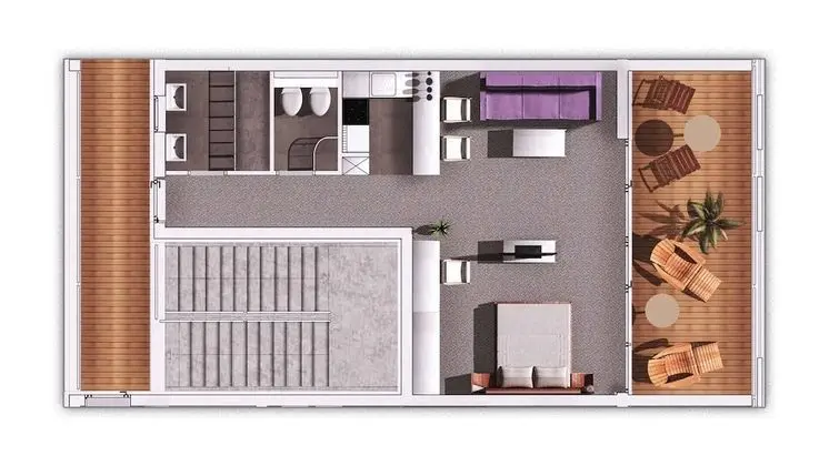 Stüdyo, Deniz Manzaralı (Maslina)