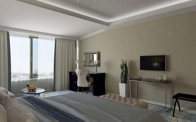 Deluxe Tek Büyük Yataklı Oda, Kısmi Deniz Manzaralı