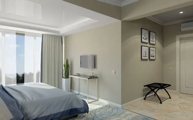 Deluxe Tek Büyük Yataklı Oda, Kısmi Deniz Manzaralı