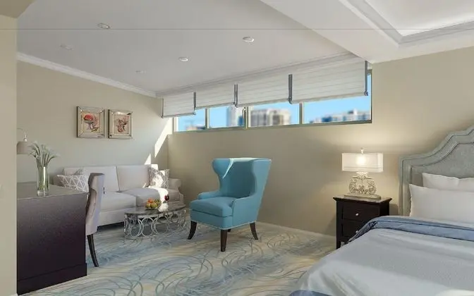 Deluxe Tek Büyük Yataklı Oda, Kısmi Deniz Manzaralı