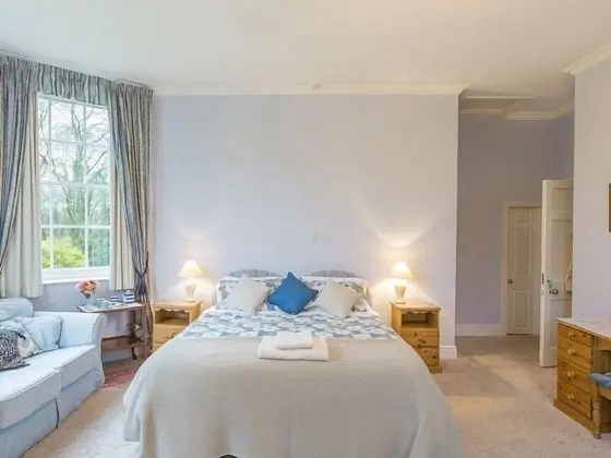 Tek Büyük Yataklı Oda, Banyolu/Duşlu, Bahçe Manzaralı (blue room)