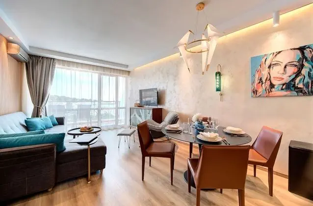 Luxury Apart Daire, 1 En Büyük (King) Boy Yatak ve Çekyat, Deniz Manzaralı, Denize Sıfır