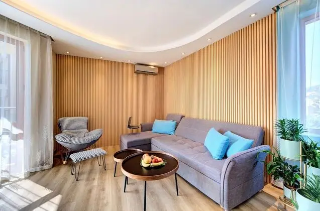 Luxury Apart Daire, 1 En Büyük (King) Boy Yatak ve Çekyat, Deniz Manzaralı, Denize Sıfır