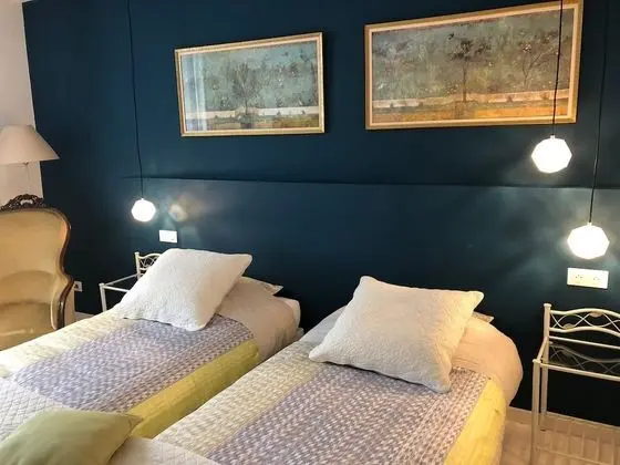 Deluxe Tek Büyük veya İki Ayrı Yataklı Oda (La Chambre Bleue)