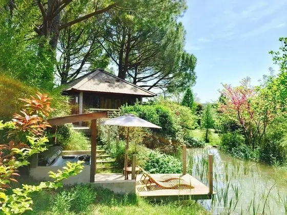 Honeymoon Kulübe, 1 En Büyük (King) Boy Yatak, Sıcak Su Havuzu, Bahçe Manzaralı