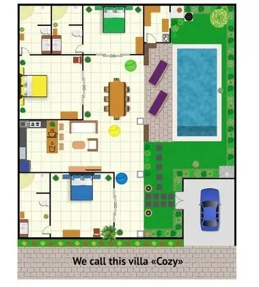 Villa, 2 Yatak Odası (Cozy)