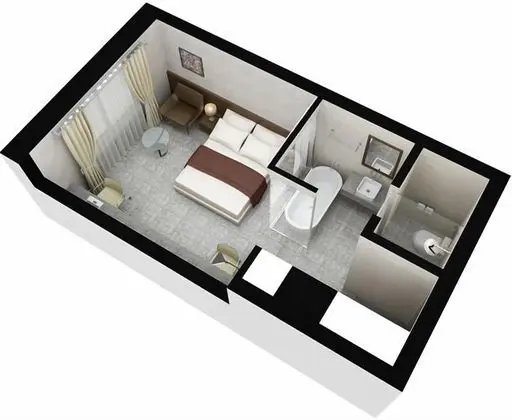 Deluxe Tek Büyük Yataklı Oda, 1 Çift Kişilik Yatak