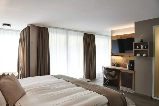 Tek Büyük Yataklı Oda, Balkon, Dağ Manzaralı (Spa Double Room with Matterhornview)