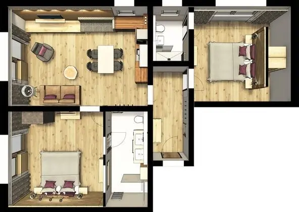 Comfort Apart Daire, 2 Yatak Odası