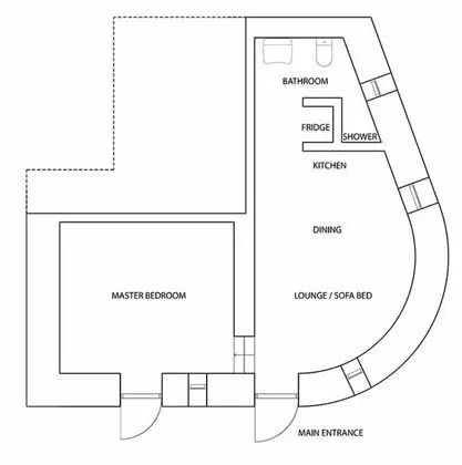 Kır Evi, 1 Büyük (Queen) Boy Yatak