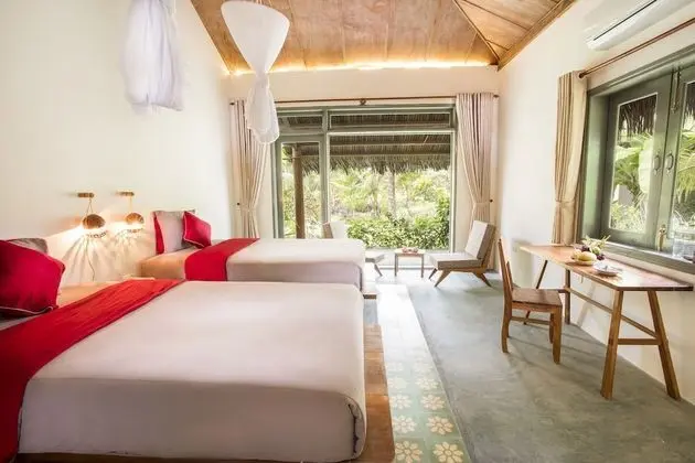 Bungalov, 2 Tek Kişilik Yatak, Bahçe Manzaralı