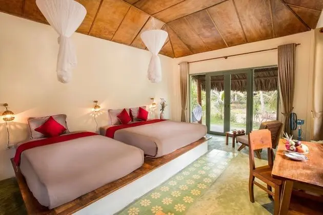 Bungalov, 2 Tek Kişilik Yatak, Bahçe Manzaralı