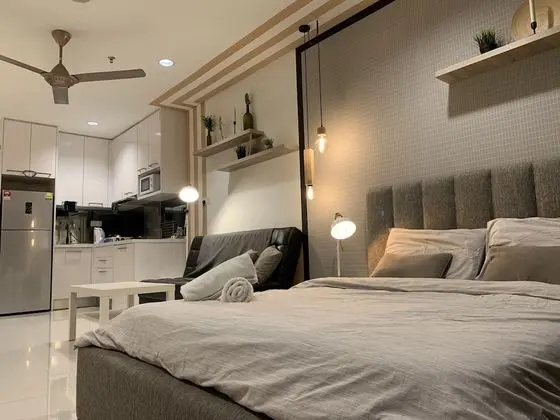 Standard Stüdyo, 1 Büyük (Queen) Boy Yatak, Sigara İçilmez, Şehir Manzaralı