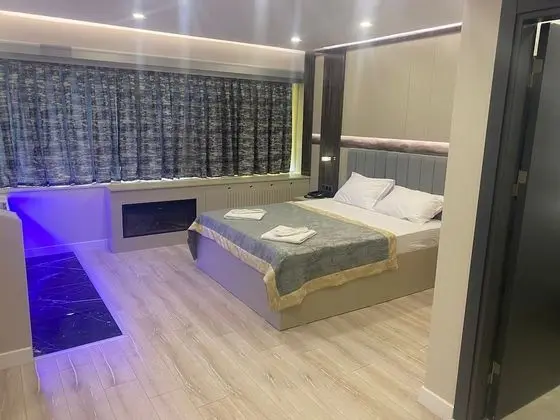 Deluxe Tek Büyük Yataklı Oda, 1 Çift Kişilik Yatak, Şömine