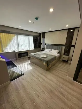 Deluxe Tek Büyük Yataklı Oda, 1 Çift Kişilik Yatak, Şömine