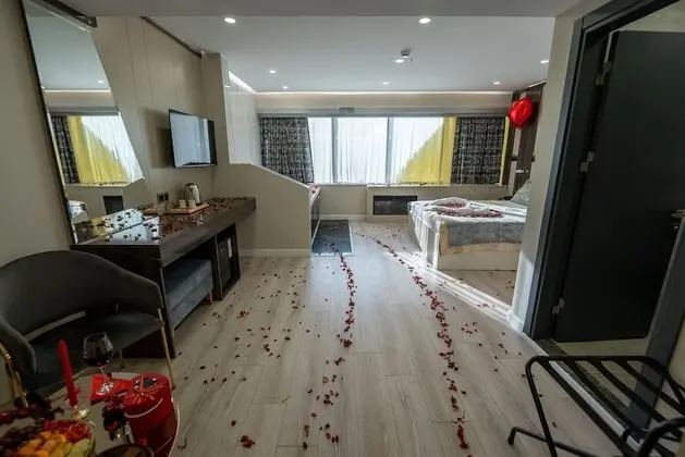 Deluxe Tek Büyük Yataklı Oda, 1 Çift Kişilik Yatak, Şömine