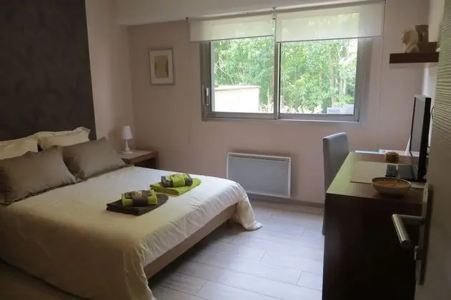 Comfort Tek Büyük Yataklı Oda, Ortak Banyo, Park Manzaralı (Les Tamaris)