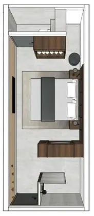 Comfort Tek Büyük Yataklı Oda, Penceresiz