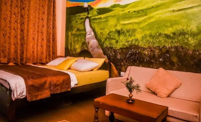 Deluxe Tek Büyük veya İki Ayrı Yataklı Oda, Balkon, Dağ Manzaralı
