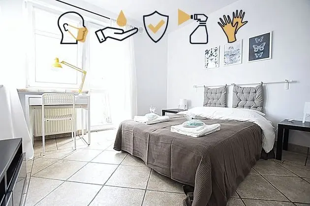 Tek Büyük Yataklı Oda, 1 Çift Kişilik Yatak, Ortak Banyo (Balcony, '1')