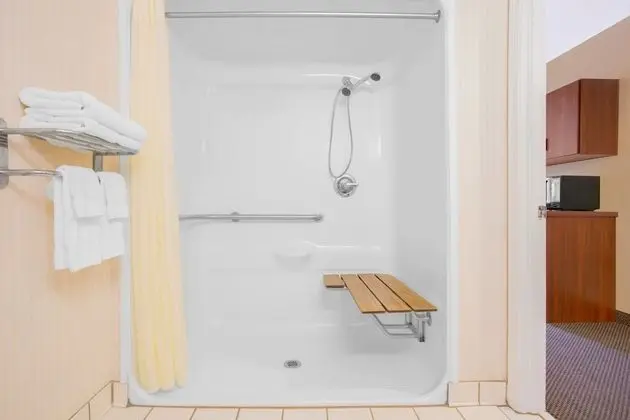 Oda, 1 Büyük (Queen) Boy Yatak, Engellilere Uygun, Sigara İçilmez (Bathtub w/ Grab Bars)