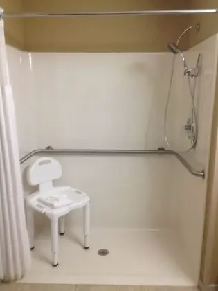 Oda, 1 Büyük (Queen) Boy Yatak, Engellilere Uygun, Sigara İçilmez (Mobility,Roll-In Shower)