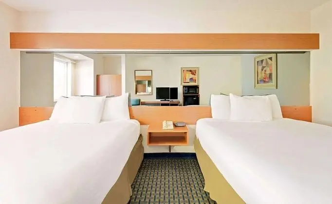 Standard Room, 2 Queen Beds, microwave, fridge