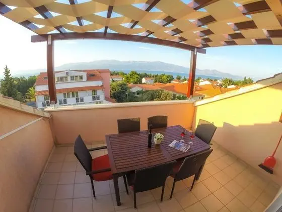 Deluxe Apart Daire, Teras, Deniz Manzaralı (4+3)