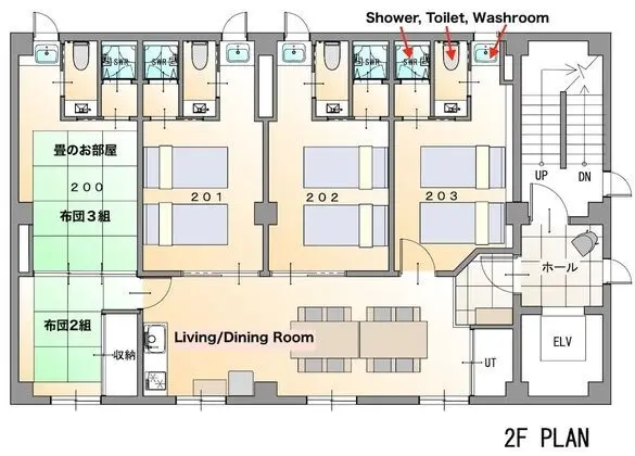 Superior Süit, 4 Yatak Odası (Guesthouse Miidokoro 2)
