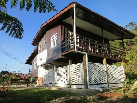 Bungalov, 2 Yatak Odası, Mutfak, Dağ Manzaralı (1 Queen + 3 Double Decker Beds)