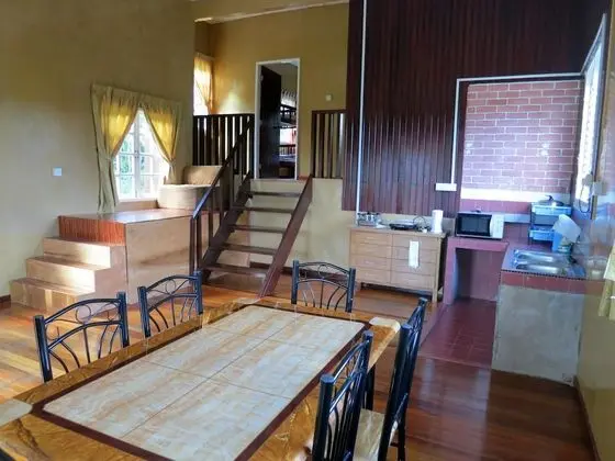 Bungalov, 2 Yatak Odası, Mutfak, Dağ Manzaralı (1 Queen + 3 Double Decker Beds)
