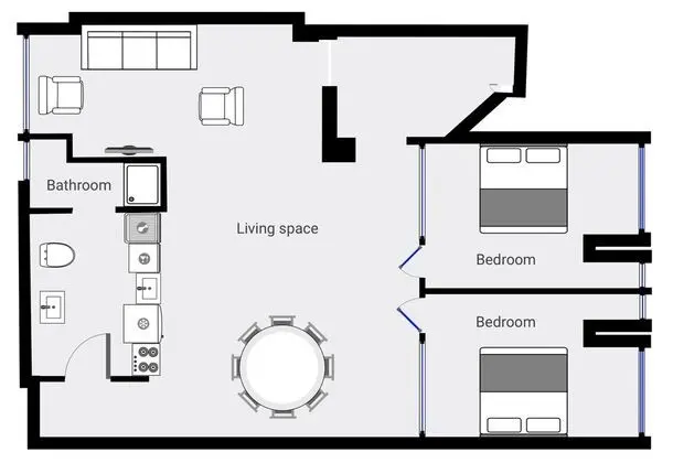 Exclusive Apart Daire, 2 Yatak Odası