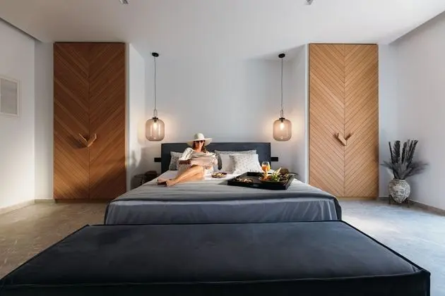 Deluxe Stüdyo Süit, 1 Yatak Odası, Sıcak Su Havuzu, Deniz Manzaralı