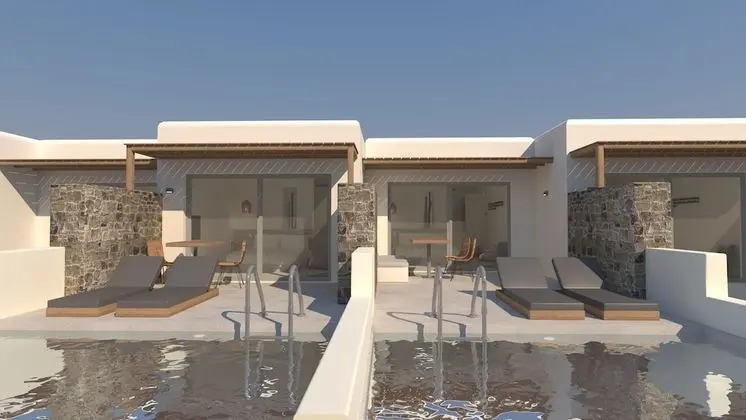 Deluxe Triple Suite with outdoor private pool and sea view