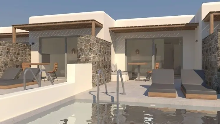 Deluxe Triple Suite with outdoor private pool and sea view
