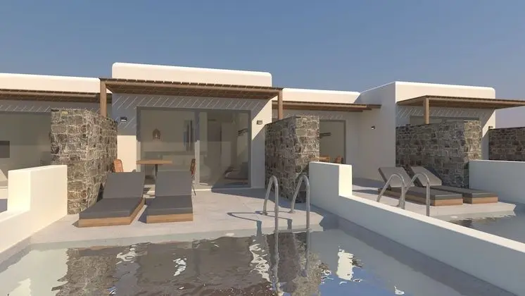 Deluxe Triple Suite with outdoor private pool and sea view