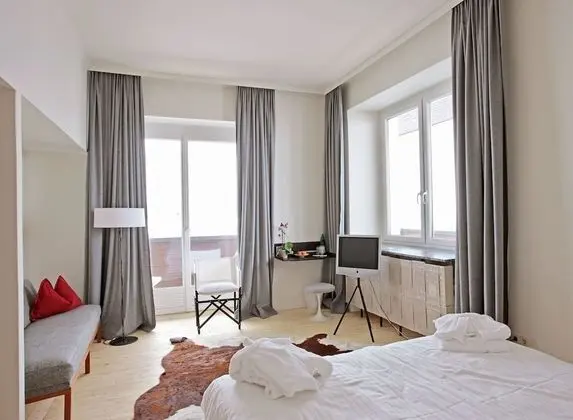 Panoramic Tek Büyük Yataklı Oda, Balkon, Dağ Manzaralı (Large)