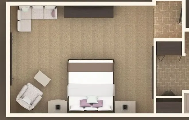 Oda, 2 Çift Kişilik Yatak, Engellilere Uygun