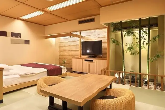 Premium Tek Büyük Yataklı Oda (with Tatami Area,Open-Air Bath,NoView)