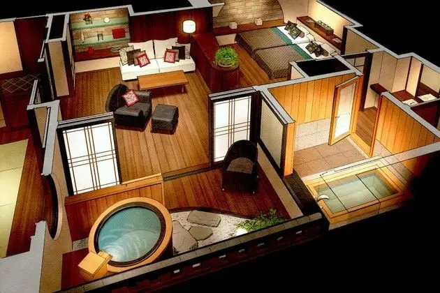 Luxury Süit (Tatami Area, Open-Air Bath/Terrace)