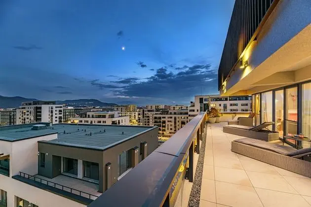 Panoramic Çatı Katı Süiti (Penthouse), 3 Yatak Odası, Teras, Dağ Manzaralı