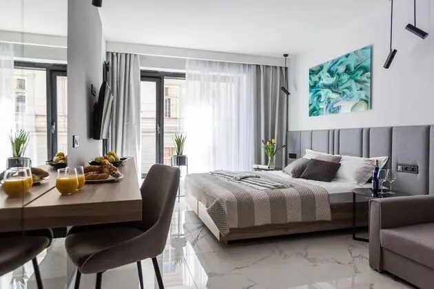 City Tek Büyük veya İki Ayrı Yataklı Oda, 1 Yatak Odası, Küçük Mutfak
