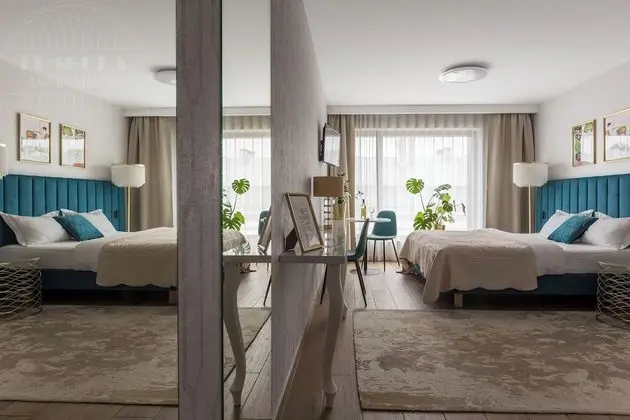 City Tek Büyük veya İki Ayrı Yataklı Oda, 1 Yatak Odası, Küçük Mutfak
