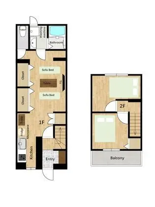 Ev, 2 Yatak Odası (Private Vacation)