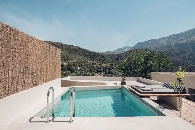 Senior Retreat with private pool & olive farm view