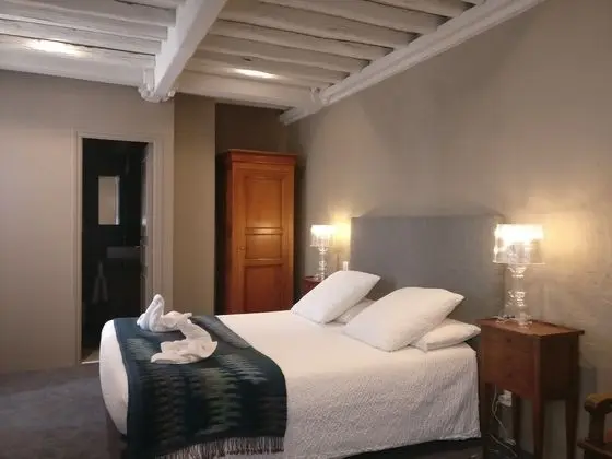 Tek Büyük Yataklı Oda, 1 Büyük (Queen) Boy Yatak, Özel Banyo, Avlu Manzaralı (Bleue)
