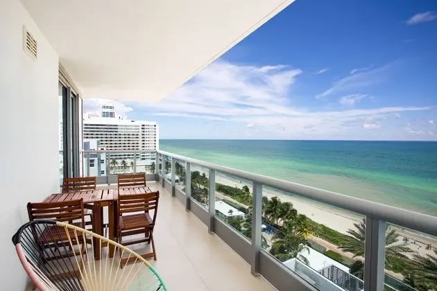Luxury Beachfront Apartment with Balcony