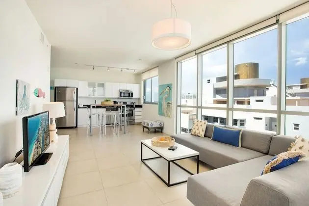 Luxury Beachfront Apartment with Balcony