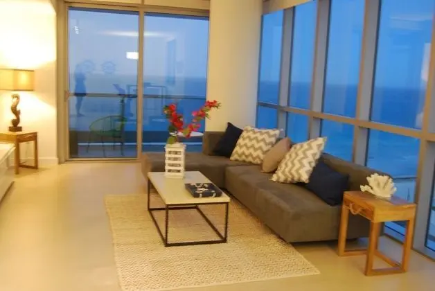 Luxury Beachfront Apartment with Balcony